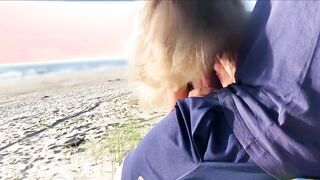 A beach picnic ended with an anal creampie.