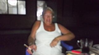 A neighbor fucked me on the street and in the kitchen in a café