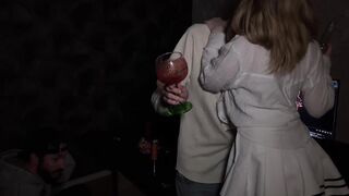 A guy fucked a cute slut at a party in front of her boyfriend