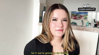 I had ANAL SEX with this TENDER BLONDE because she didn't have the money to pay her bet and preferred to be fucked in the ASS