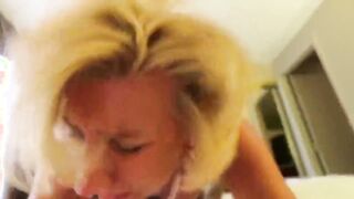blonde mature drilled by a big dick!