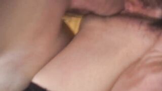 My best friend's stepsister - Mature chick in threesome trouble