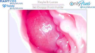 1st Doggy Creampie with Internal Cam - Booty Massage Ends in Cum Kissing
