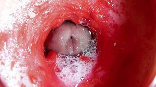 The most beautiful internal orgasm close-up! ASMR big cumshot!