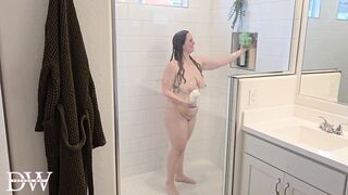 Curvy Nympho Takes BBC Rough Shower Sex