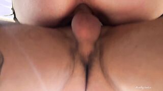 My stepsister dreamed of having sex in the kitchen | Finished off her legs